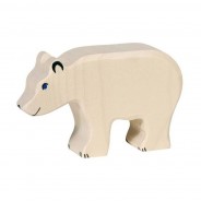 Preisvergleich für Holzspielzeug: Holztiger 80207 Eisbär fressend (3641) Holztier