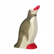 Preisvergleich für Holzspielzeug: Holztiger 80210 Pinguin groß Kopf hoch Holztier