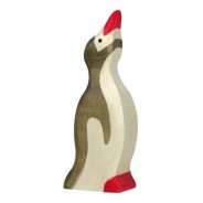 Preisvergleich für Holzspielzeug: Holztiger 80212 Pinguin klein Kopf hoch Holztier goki