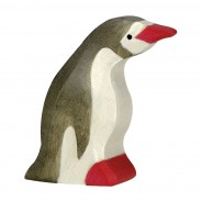 Preisvergleich für Holzspielzeug: Holztiger 80213 Pinguin klein Kopf hoch Holztier