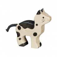 Preisvergleich für Holzspielzeug: Holztiger 80540 kleine Katze schwarz/weiß Holzfigur Holztier