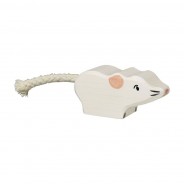 Preisvergleich für Holzspielzeug: Holztiger 80541 weiße Maus Holzfigur Holztier