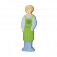 Preisvergleich für Holzspielzeug: Holztiger 80548 Holzfigur "neuer Bauer" Mann goki