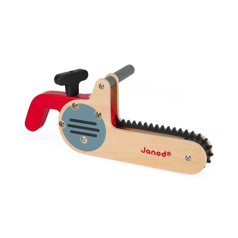 Werkzeug Janod J06471 Kettensäge Motorsäge aus Holz mit Silikonkette im Preisvergleich