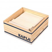 Preisvergleich für Holzspielzeug: KAPLA-Holzplättchen 40er Box weiss Pinienholz Bausteine