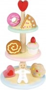 Preisvergleich für Küche & Kaufladen: Le Toy Van TV283 Honeybake Kuchen Etagere mit 7 Törtchen Holz
