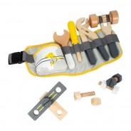 Preisvergleich für Werkzeug: Legler 11807 Werkzeuggürtel Miniwob mit Werkzeug aus Holz