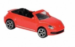 Preisvergleich für Autos: Majorette 212052790 VW Beetle Cabrio rot Maßstab ca. 1:64 Modellauto