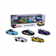 Preisvergleich für Autos: Majorette 212053171 Geschenkset "Porsche Edition" 5 Modelle Maßstab ca. 1:64