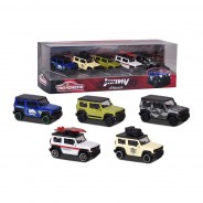 Preisvergleich für Autos: Majorette 2120531773 Geschenkset "Suzuki Jimny" 5er Set Maßstab ca. 1:64