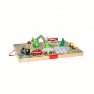 Preisvergleich für Babyspielzeug: Melissa & Doug 40140 tragbare Eisenbahn zum Mitnehmen aus Holz