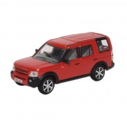 Preisvergleich für Autos: Oxford 222199 Land Rover Discovery 3 rot metallic Maßstab 1:76 Modellauto