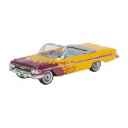 Preisvergleich für Autos: Oxford 87CI61004 Chevrolet Impala Cabriolet gelb/lila Hot Rod Maßstab 1:87 Mo...