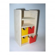 Preisvergleich für Puppen & Zubehör: Rülke 22627 Kinderzimmerschrank "Filius" 1:12 für Puppenhaus