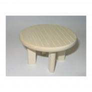 Preisvergleich für Puppen & Zubehör: Rülke 22672 Gartentisch "Filius" Holz 1:12 für Puppenhaus