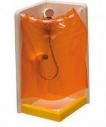 Preisvergleich für Puppen & Zubehör: Rülke 22682 Dusche "Filius" mit Brause Holz 1:12 für Puppenhaus