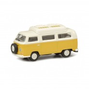 Preisvergleich für Autos: Schuco 452644400 VW T2a Camping Bus gelb/weiss Maßstab 1:87 Modellauto