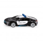 Preisvergleich für Autos: Siku 1533 BMW i8 "Police" schwarz/weiss (Blister)