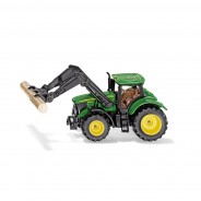 Preisvergleich für Autos: Siku 1540 John Deere mit Baumstammgreifer grün (Blister) Traktor