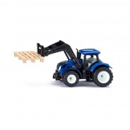Preisvergleich für Autos: Siku 1544 New Holland mit Palettengabel und Palette Traktor (Blister)
