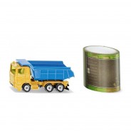 Preisvergleich für Autos: Siku 1600 Scania Baukipper gelb/blau mit Tape (Blister)