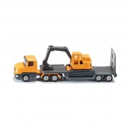 Preisvergleich für Autos: Siku 1611 Scania Tieflader mit Bagger orange/grau (Blister)