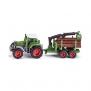 Preisvergleich für Autos: Siku 1645 Fendt Traktor mit Forstanhänger (Blister)