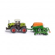 Preisvergleich für Autos: Siku 1826 Claas Xerion Traktor mit Amazone Cayena Sämaschine Maßstab 1:87 Mod...