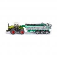 Preisvergleich für Autos: Siku 1827 Claas Xerion mit Fasswagen grün Maßstab 1:87 Traktor