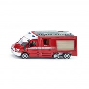 Preisvergleich für Autos: Siku 2113 Mercedes Benz Sprinter 6x6 "Feuerwehr" rot/weiß Maßstab 1:50