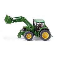 Preisvergleich für Autos: Siku 3652 John Deere mit Frontlader dunkelgrün/gelb Maßstab 1:32 Traktor