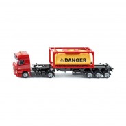 Preisvergleich für Autos: Siku Spielzeugfahrzeug "Mercedes-Benz LKW mit Tankcontainer", 1:50, rot