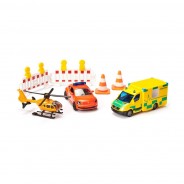 Preisvergleich für Autos: Siku 6332 Geschenkset "Rettung" (Hubschrauber, Krankenwagen, Notarzt)