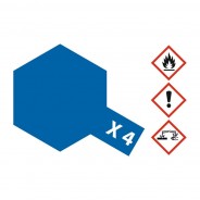 Preisvergleich für Autos: Tamiya 81004 Farbe X-4 Blau glänzend 23ml