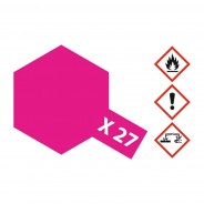 Preisvergleich für Autos: Tamiya 81027 Farbe X-27 Klar-Rot glänzend 23ml