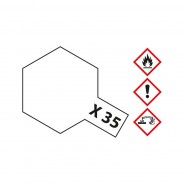 Preisvergleich für Autos: Tamiya 81535 Farbe X-35 Klarlack seidenmatt 10ml Acryl