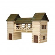 Preisvergleich für Konstruktionsspielzeug: Walachia W29 "Sommerschloss" 296 Teile Modellbaukasten 1:32 Holz