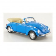 Preisvergleich für Autos: Welly 22091 VW Käfer Cabriolet hellblau Maßstab 1:24 Modellauto