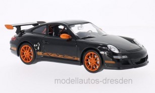 Preisvergleich für Autos: Welly 22495 Porsche 911 GT3 RS (997) schwarz Maßstab 1:24 Modellauto