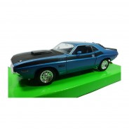 Preisvergleich für Autos: Welly 24029 Dodge Challenger T/A blau/schwarz Maßstab 1:24 Modellauto