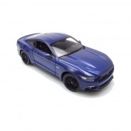 Preisvergleich für Autos: Welly 24062 Ford Mustang GT blau metallic 2015 Maßstab 1:24 Modellauto