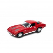 Preisvergleich für Autos: Welly 24073 Chevrolet Corvette Sting Ray (C2) rot 1963 Maßstab 1:24 Modellauto