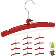 Preisvergleich für Kindermöbel: 12 x Kleiderbügel Kinder Marienkäfer rot  Erwachsene