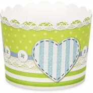 Preisvergleich für Backzubehör: Cupcake-Backförmchen Lieblingsgebäck, Ø 6/7 cm Höhe: 5,5 cm, 12 Stück beige