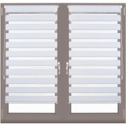Preisvergleich für Heimtextilien: 2 x Doppelrollo Klemmfix Weiß 100x150 cm weiß Gr. 100 x 156