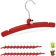 Preisvergleich für Kindermöbel: 24 x Kleiderbügel Kinder Marienkäfer rot