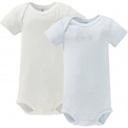 Preisvergleich für Strampler & Spieler: 2er-Pack Body kurzarm Ringel blau Gr. 86 Jungen Kinder
