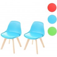 Preisvergleich für Stühle & Tische: 2er-Set Kinderstuhl blau