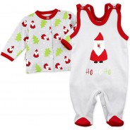 Preisvergleich für Strampler & Spieler: 2tlg Set Strampler + Shirt HoHoHo Strampler  rot-kombi Gr. 68 Jungen Kinder