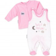 Preisvergleich für Strampler & Spieler: 2tlg Set Strampler + Shirt Sweet Dreams Mädchen Strampler  weiß-kombi Gr. 80 Mädchen Kinder
